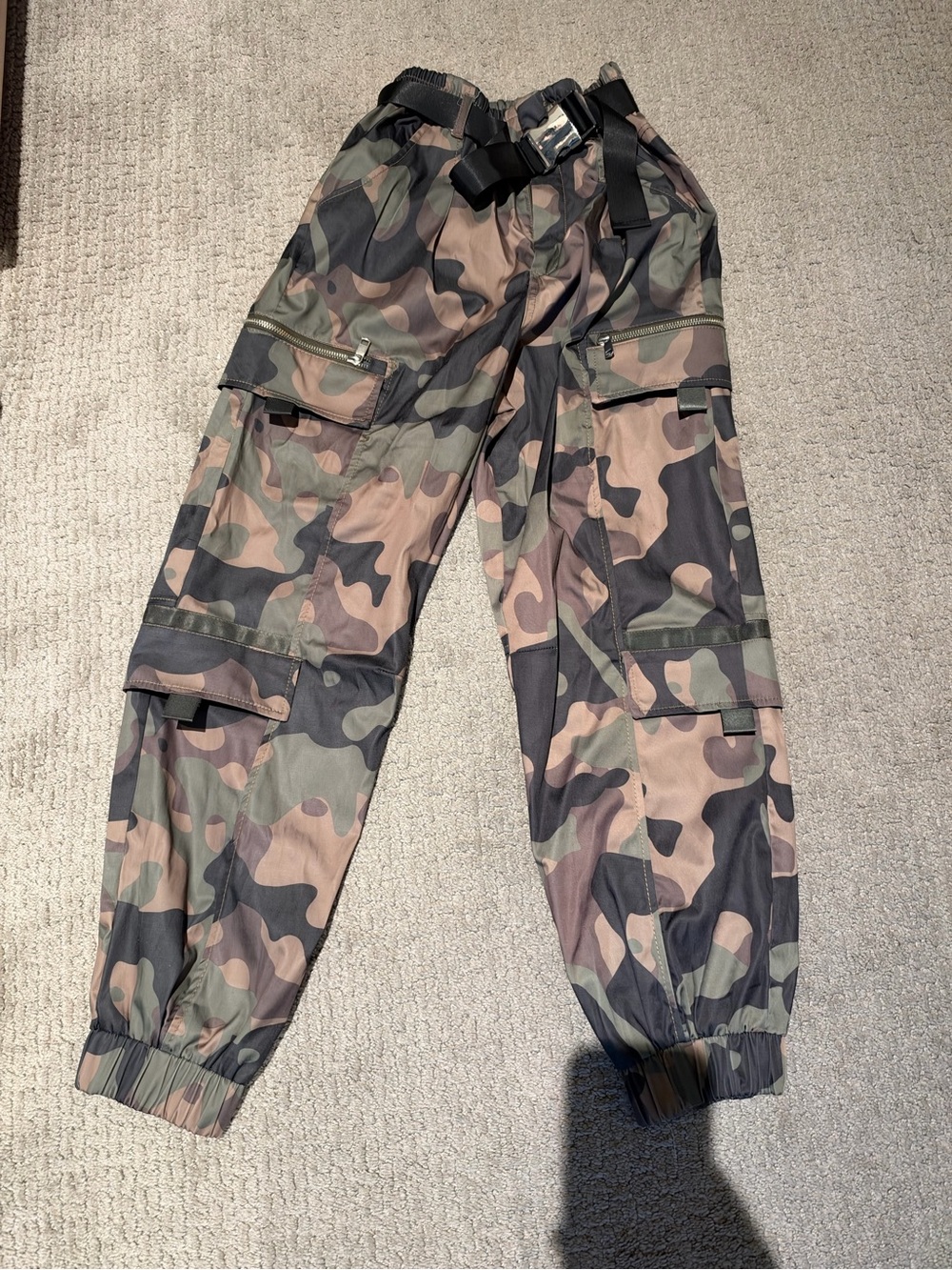 Women’s Zara Camo Cargo Pants - Green Camo